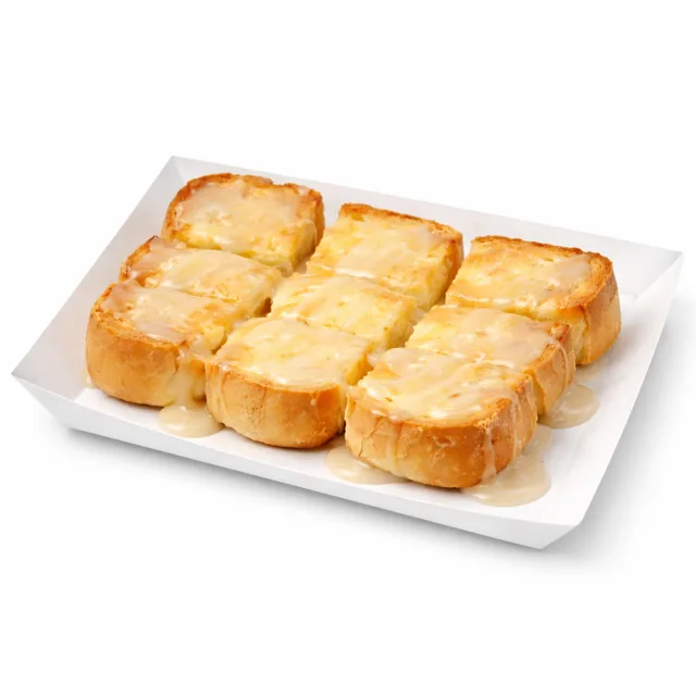 Toast served on a plate
